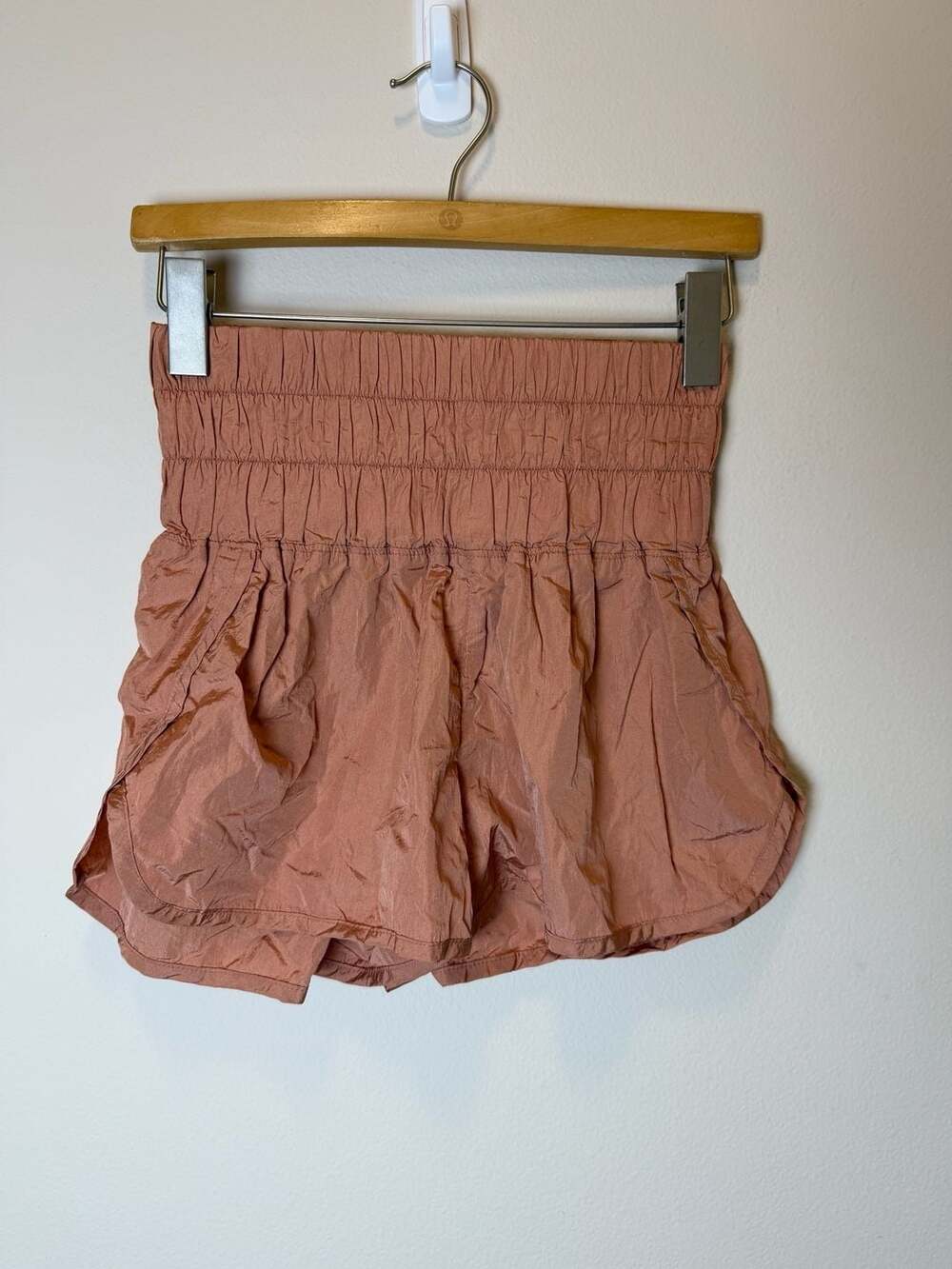 FP Movement The Way Home Shorts Size S Rust High Rise Athletic